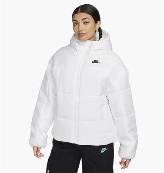 Куртка жіноча Nike Sportswear Classic Puffer Therma-Fit Loose Hooded Jacket (FB7672-100) FB7672-100 фото